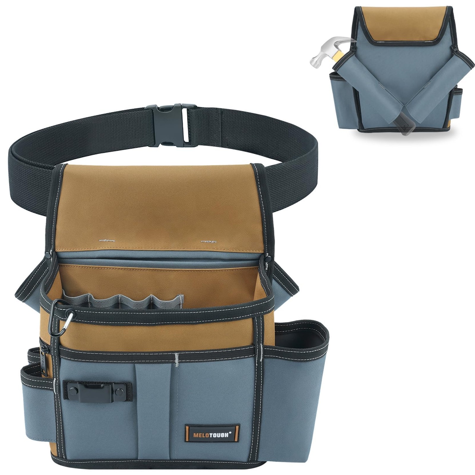 MELOTOUGH Professional Tool Belt Pouch,Small Tool Pouch with Belt,Left/Right …