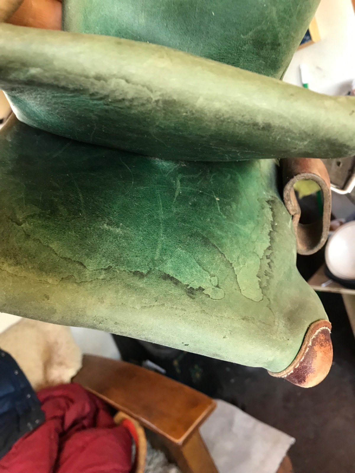 Vintage Occidental Leather Green Carpenter/Framer Tool Bags
