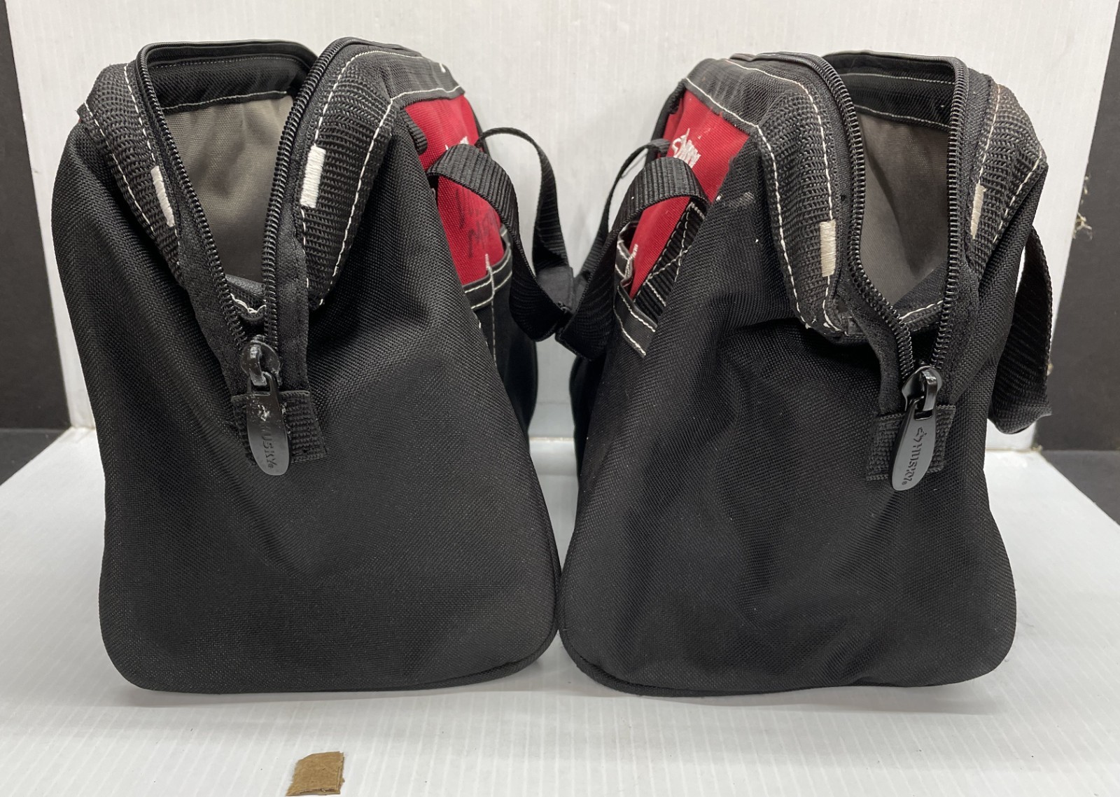 Husky 10″ Tool Bags – LOT OF 2 Canvas Zippered 10in 10 inch (Model 82124N14)