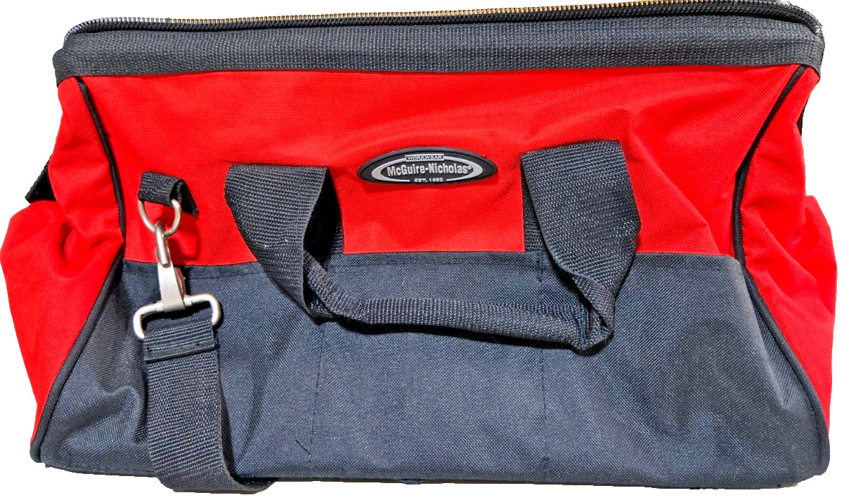 McGuire-Nicholas – Tool Bag #06-024-02-red/black-6-pkts outside+ 6 Pkts inside