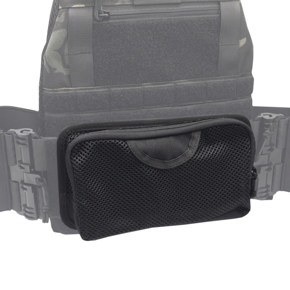 Mesh tool organizer with zipper hook loop for backpack expansion outdoor