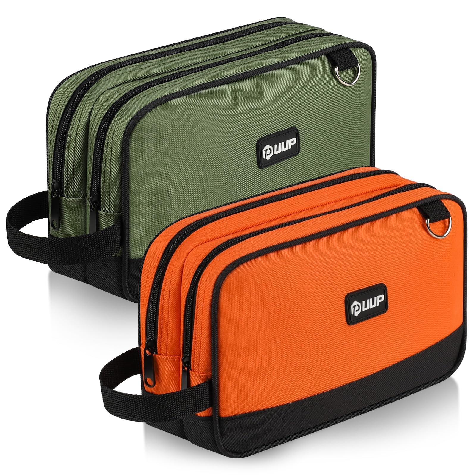 12In Small Tool Bag 2Pack, Zipper Pouch Two Compartments,Utility Bag with Handle