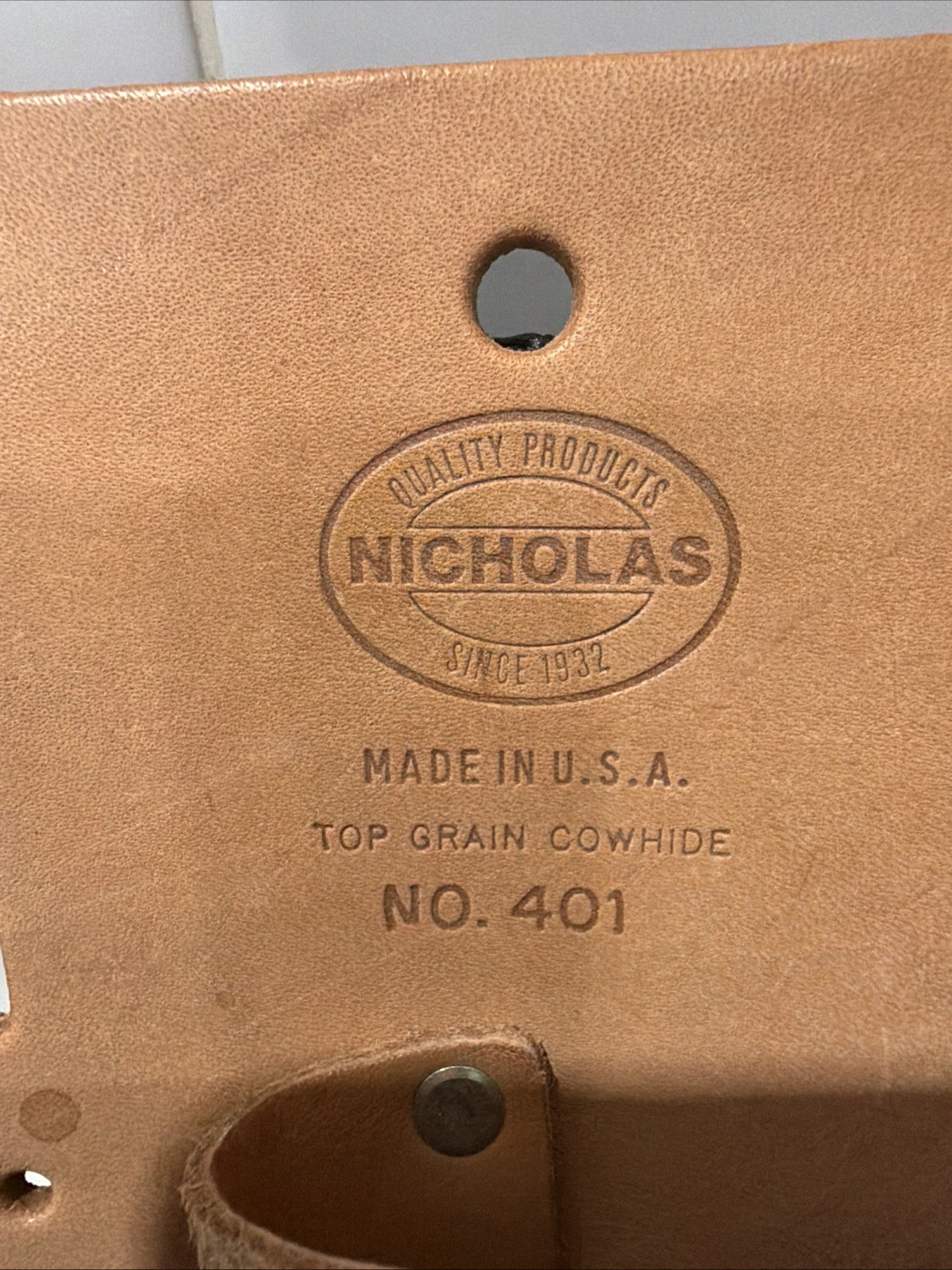 Nicholas Leather Tool Belt Pouch No. 401 New See Photos