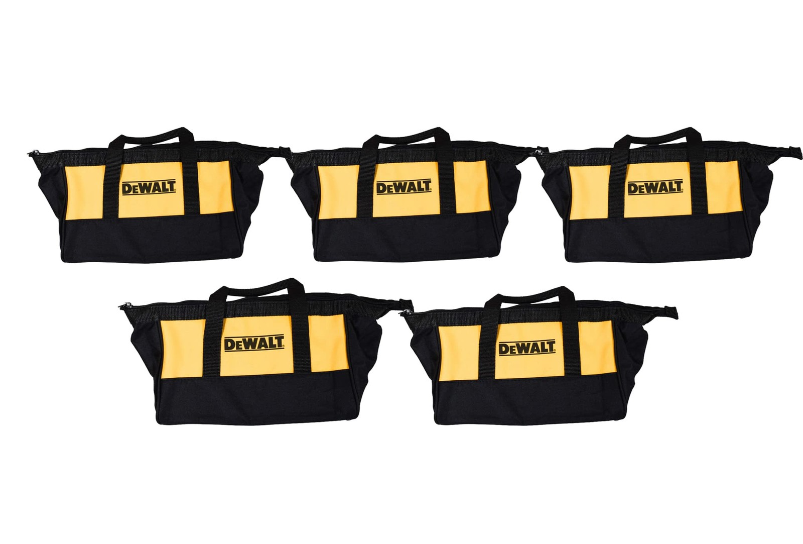 New DeWalt 11″ Heavy Duty Contractor Tool Bag Carry Case 5 Pack