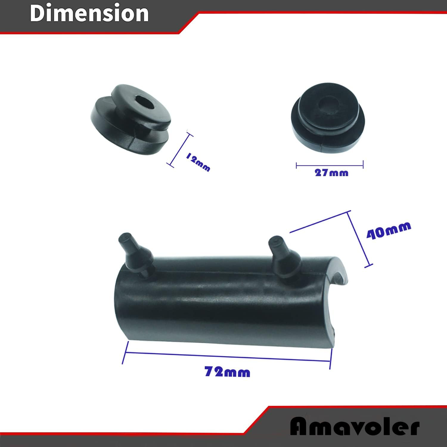 Rubber Mounts Support Cushion Hard Saddle Bags Saddlebag Compatible for Harley T