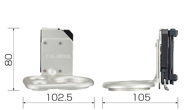 TAJIMA Stainless Waist Tool Holder Short Crowbar Hammer SFKHA-H1 CHINA