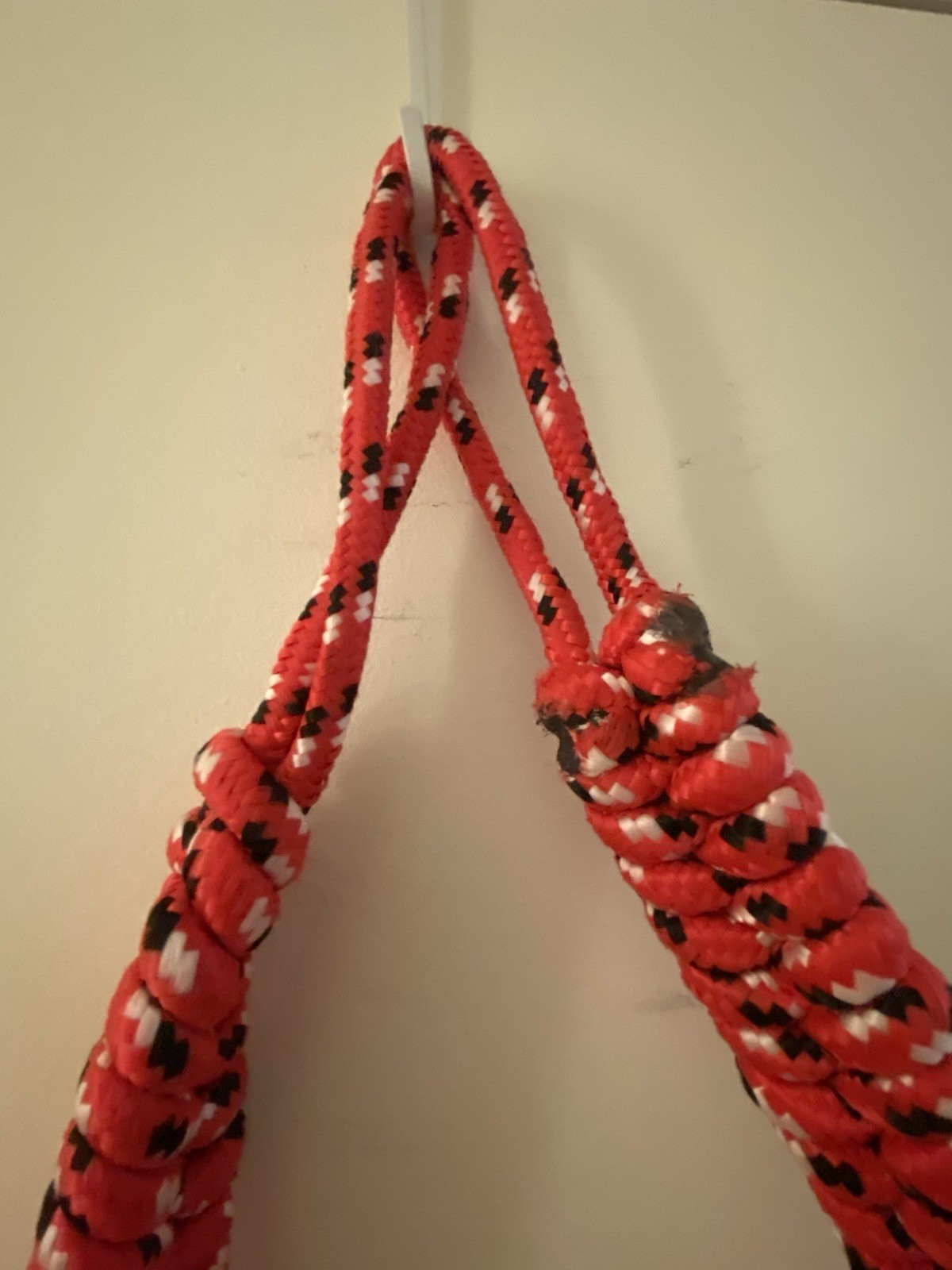 Handmade Union Lunchbox/Tool Bag Strap USA Poly Blend Durable Red White Black