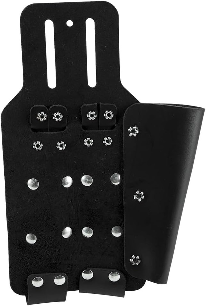 S5118PRS Leather Tool Holder with 3 Pockets for Pliers, Folding Rule, Screwdrive