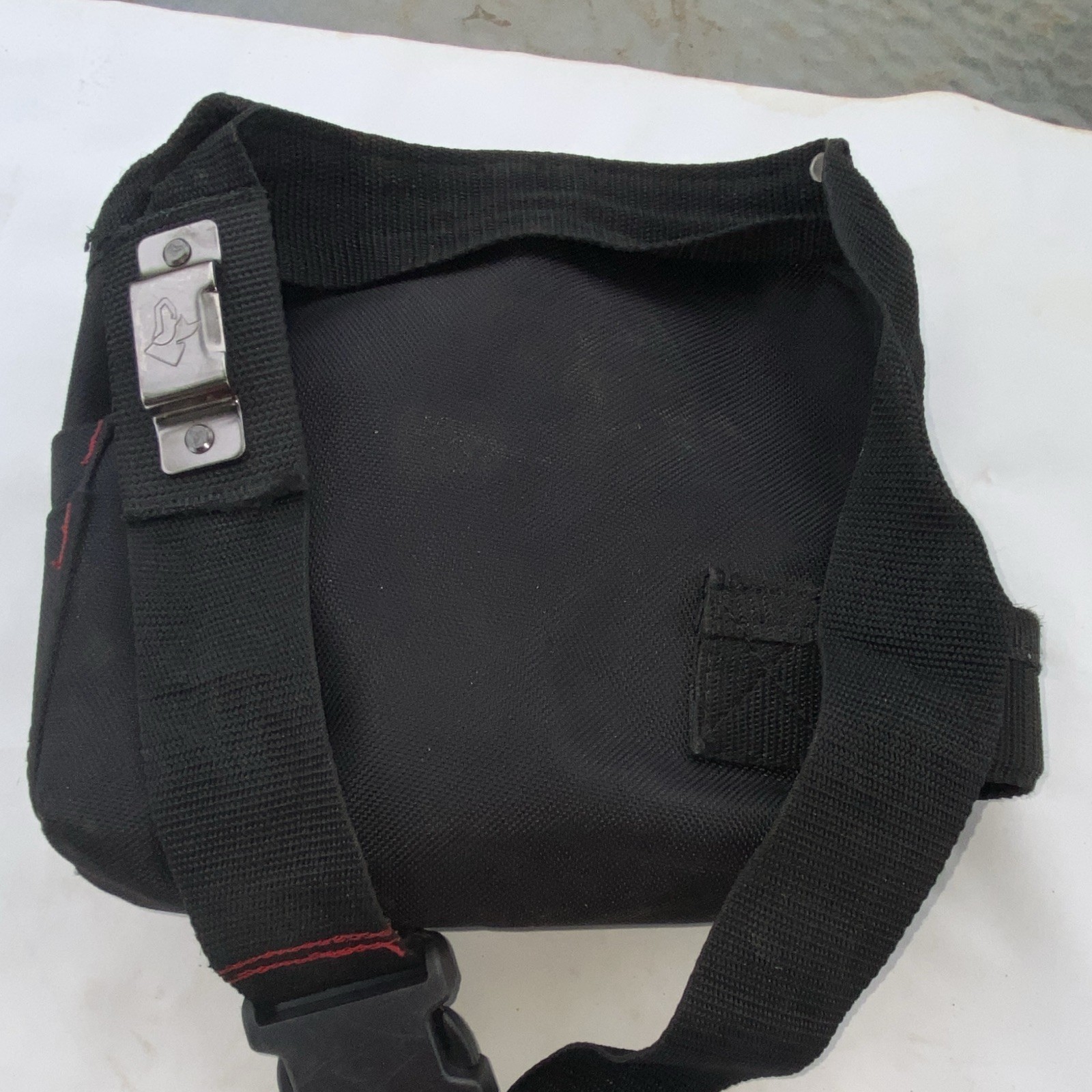 Husky Black/Red Tool Belt Pouch with Quick Release Buckle, 1 Pack