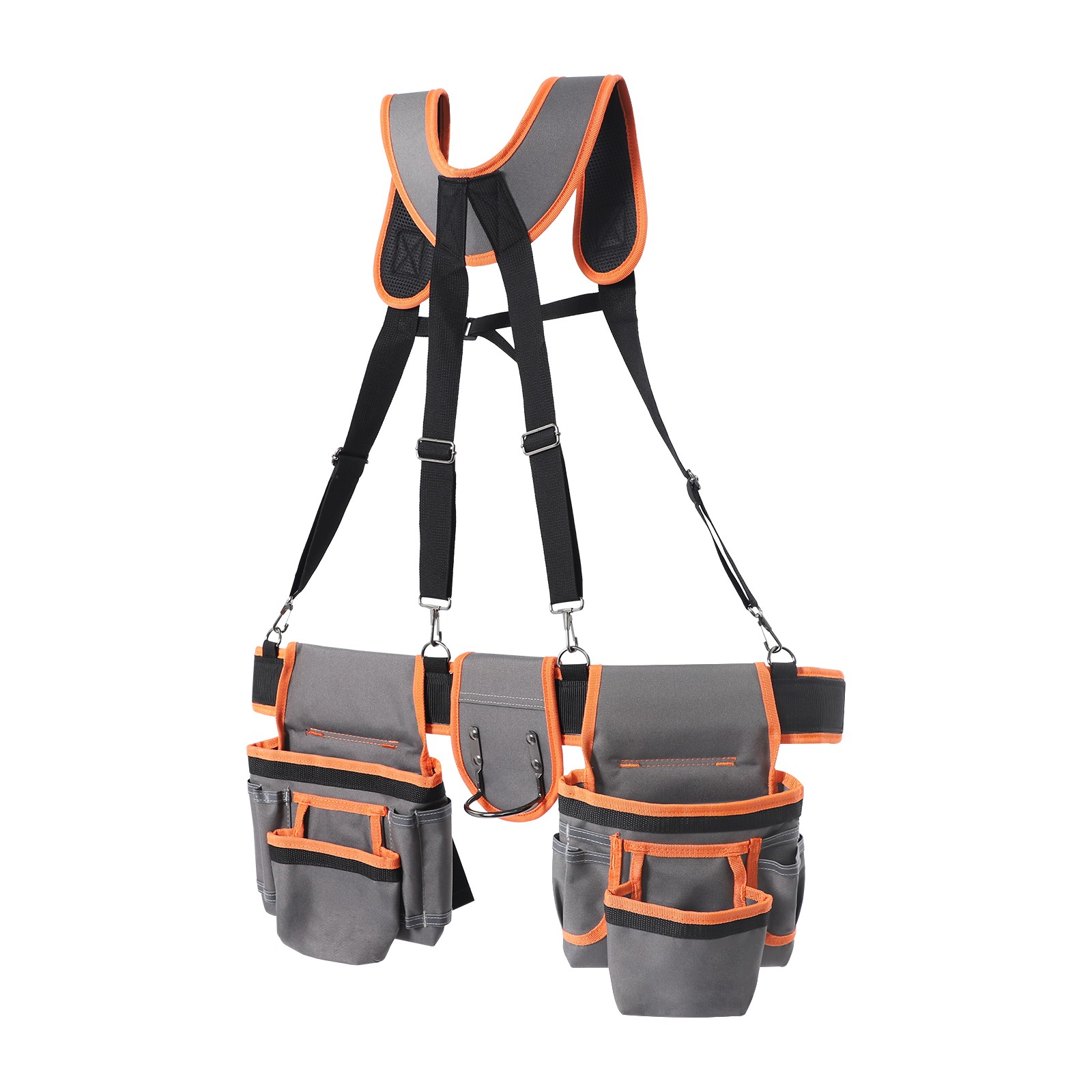Tool Belt Tool Bag Multifunctional Waist-Mount Electrician Tool Bag w/Suspenders