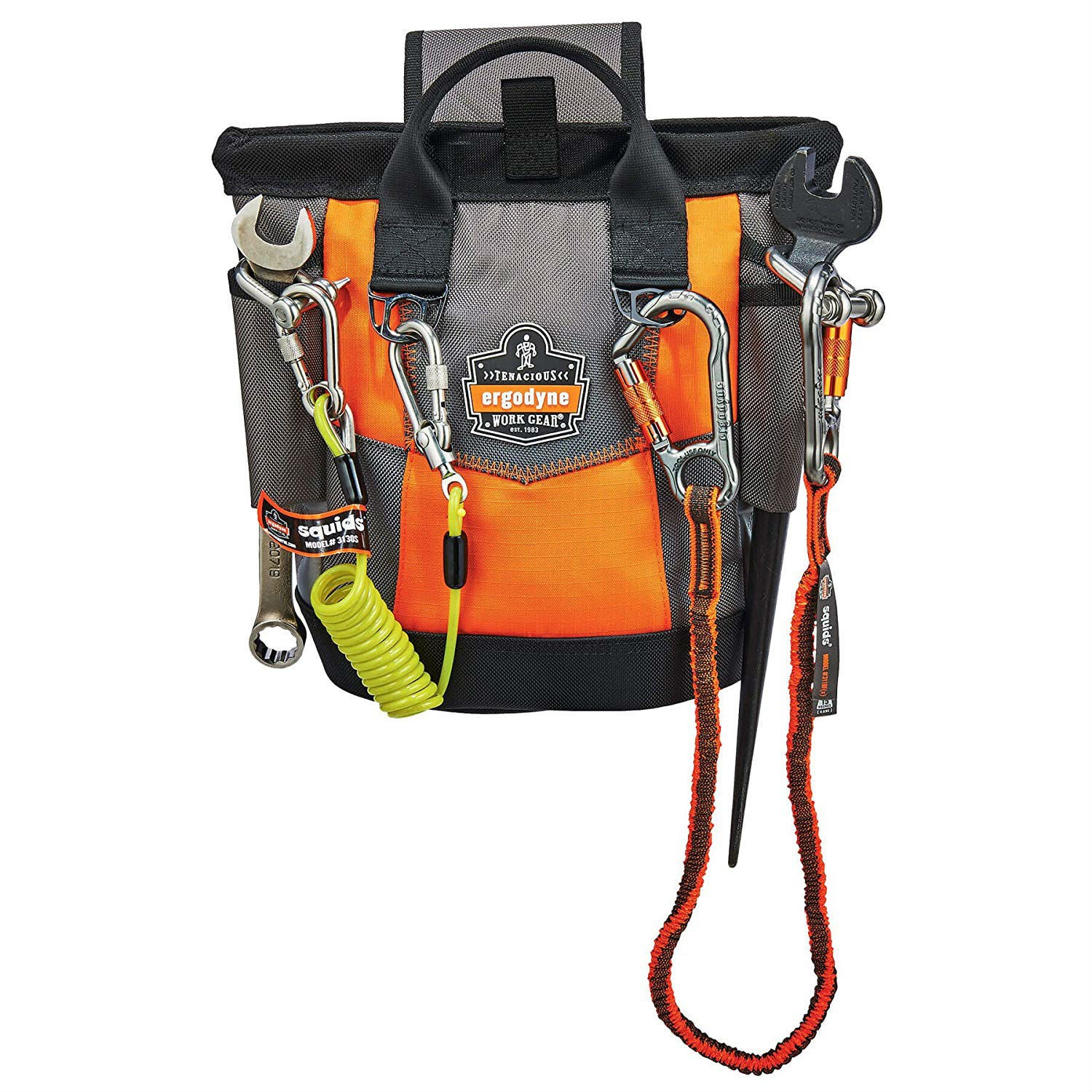 Ergodyne 13627 Arsenal 5527 Topped Tool Pouch with Snap-Hinge Closure, Orange