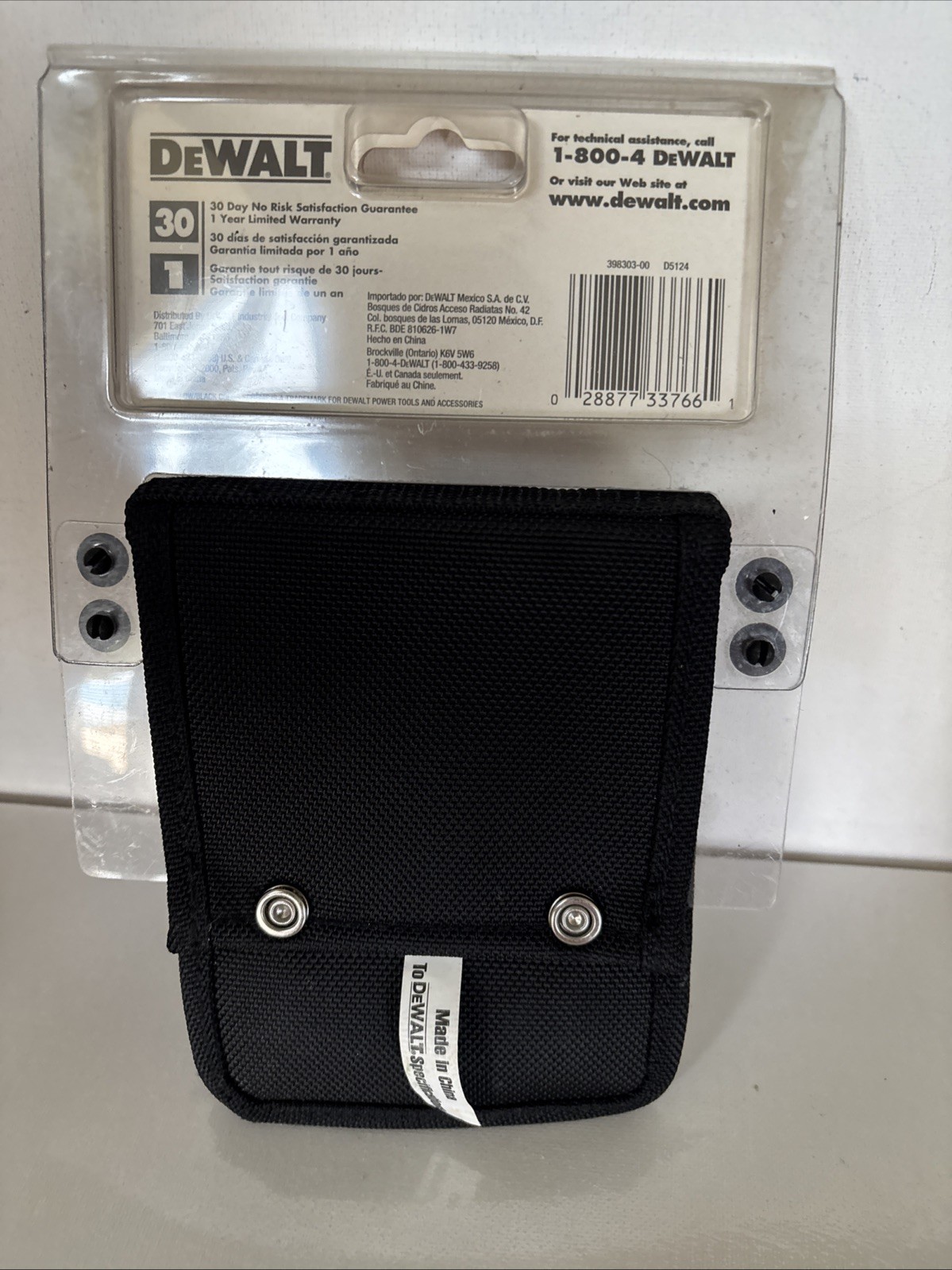 DeWALT D5124 Heavy Duty Hammer Holder BALLISTIC NYLON Brand New