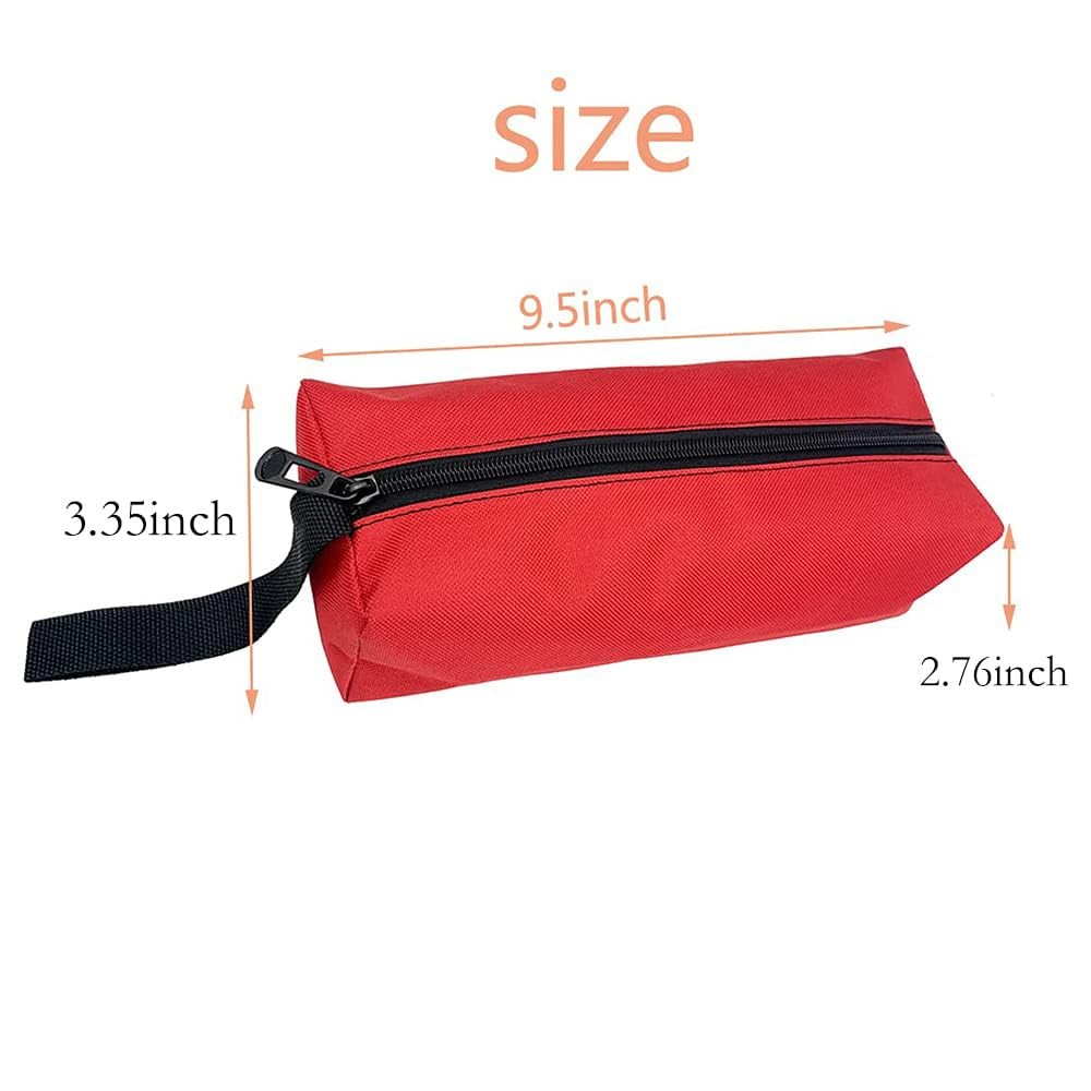5 Pcs Tool Pouch Bag Canvas Tool Pouch Multipurpose Tool Bags with Zipper
