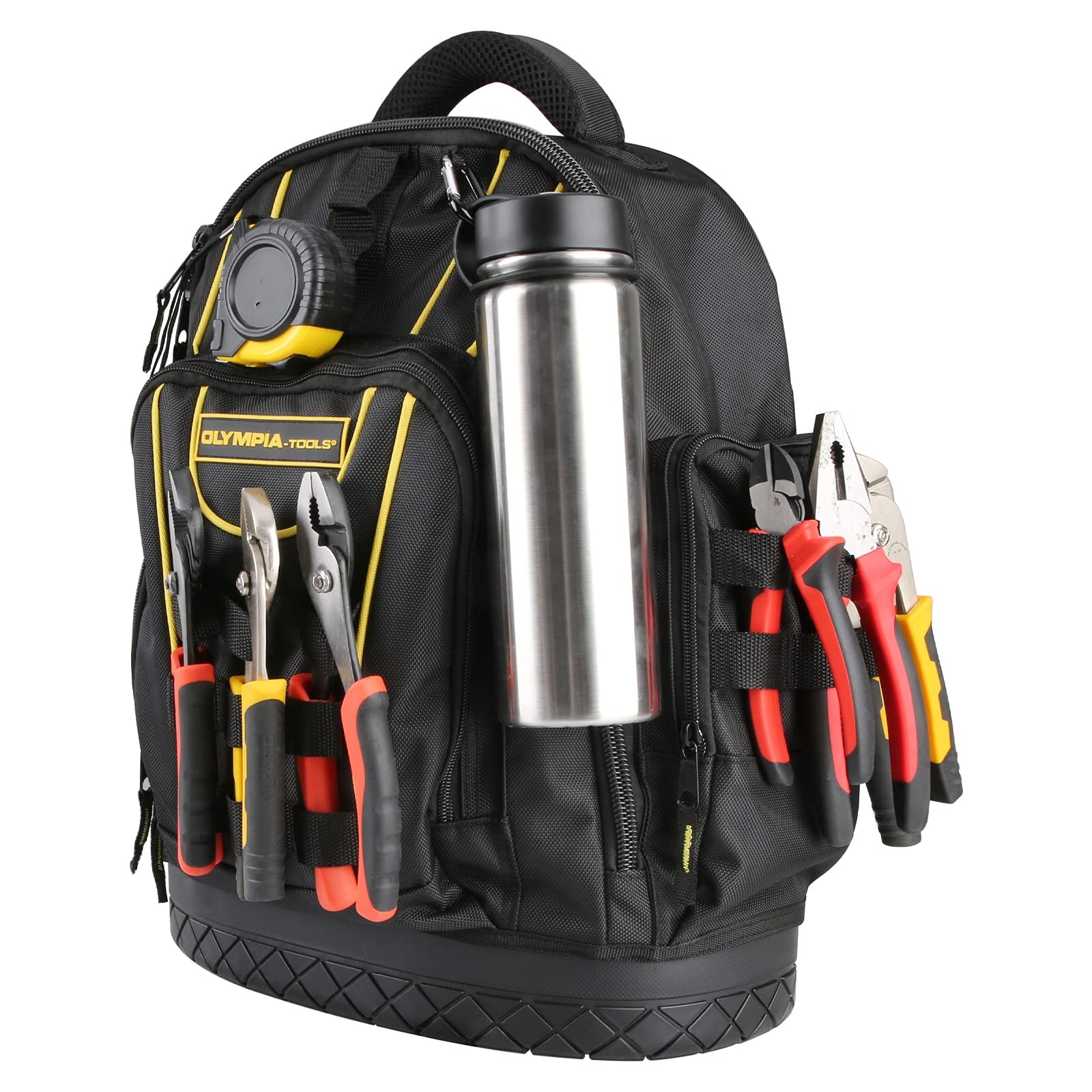 S Tool Backpack Moulded Waterproof Base Padded Shoulder Straps Breathable Padded