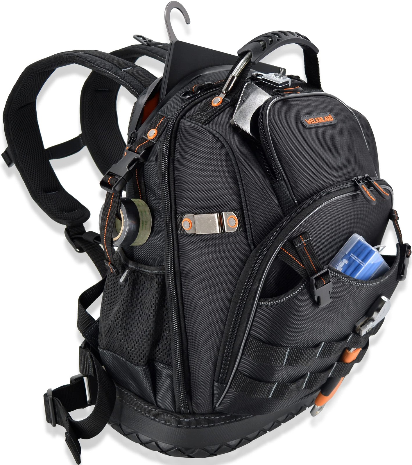 77-Pockets Electricians Tool Backpack, Tool Backpack For Men, HVAC Tools Bag Bac