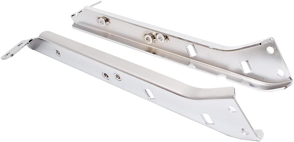 Chrome Saddlebag Rail Support Bracket Left & Right Side Fit for Harley Tourin…