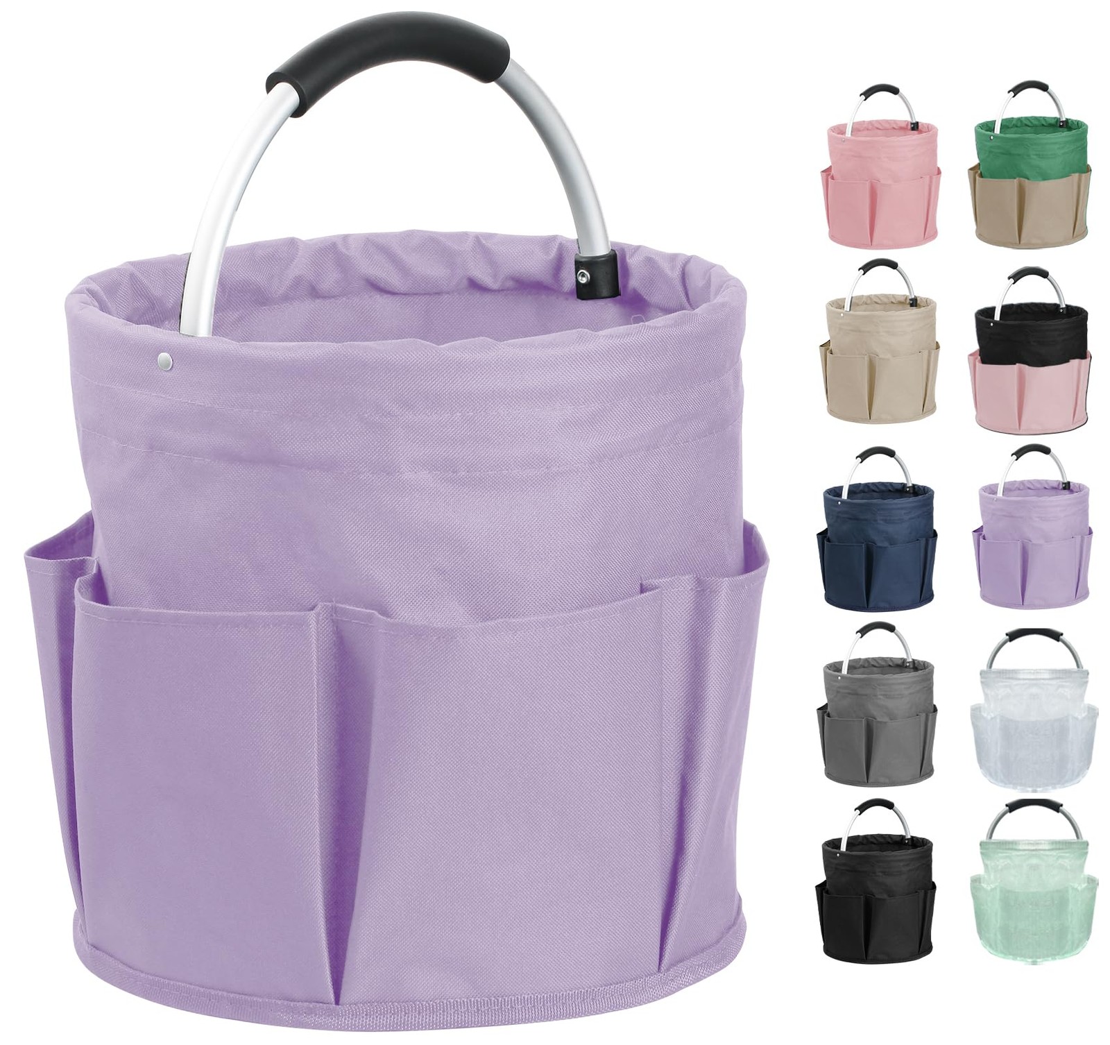 Cleaning Caddy with Handle, Cleaning Products Organizer, Foldable Storage Basket