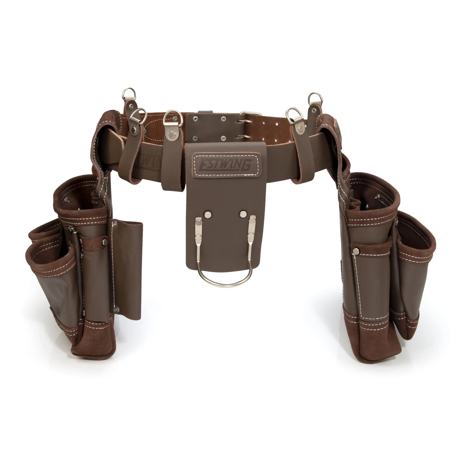 Estwing 14 Pocket Leather Framer’s Tool Belt Pouch Apron Set ~ New in Package