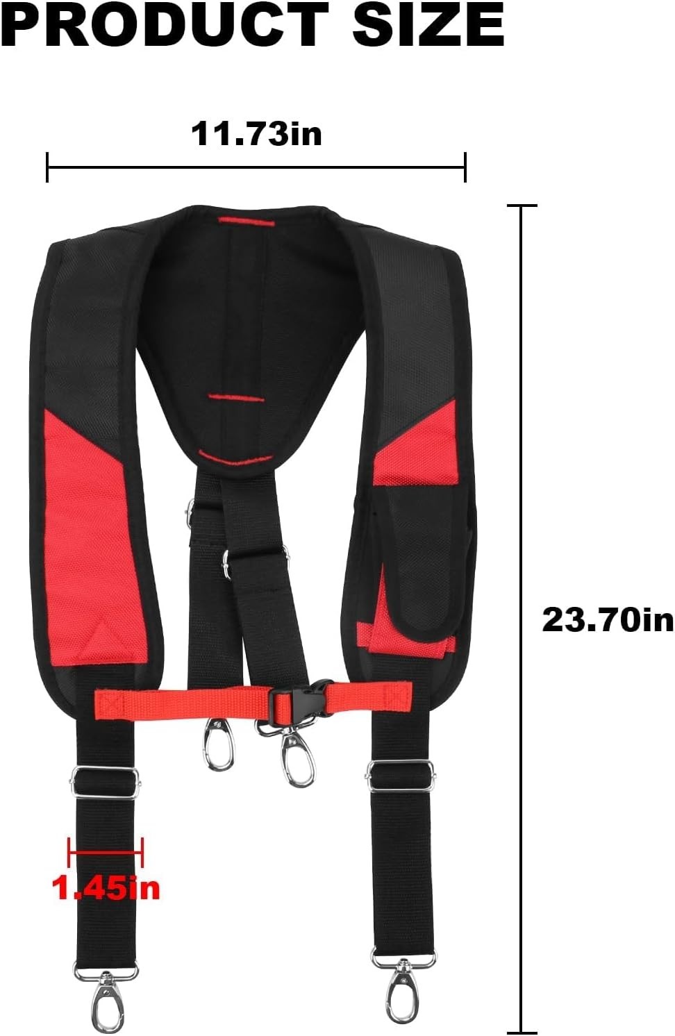 Ergonomic 48-22-8145 Adjustable Padded Suspension Rig – For Milwaukee Tool Use