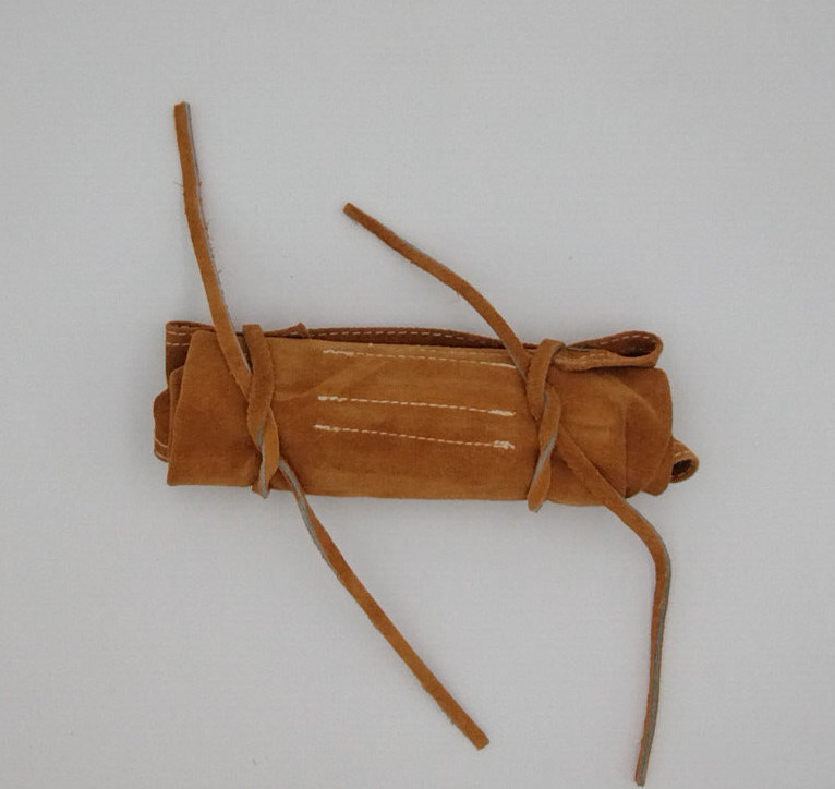 Leather Roll Up Pouch For Drill Bits or Screw Drivers. Ausland Richter. NOS