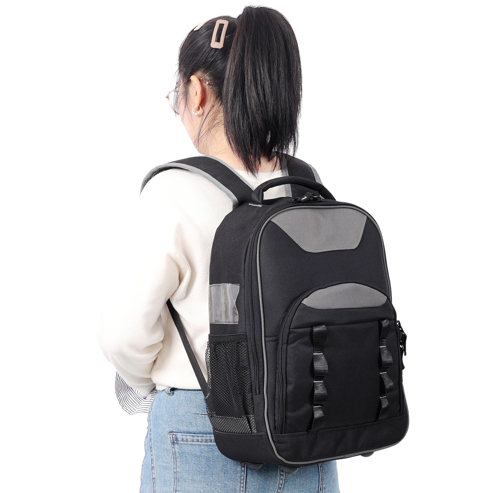 Heavy-Duty Oxford Tool Backpack for Electricians, 25kg Capacity