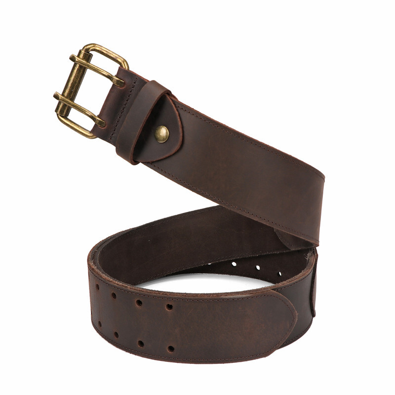 TOURBON Leather Tool Carry Holster Construction Tools Belt Ranger Work Rig Belt