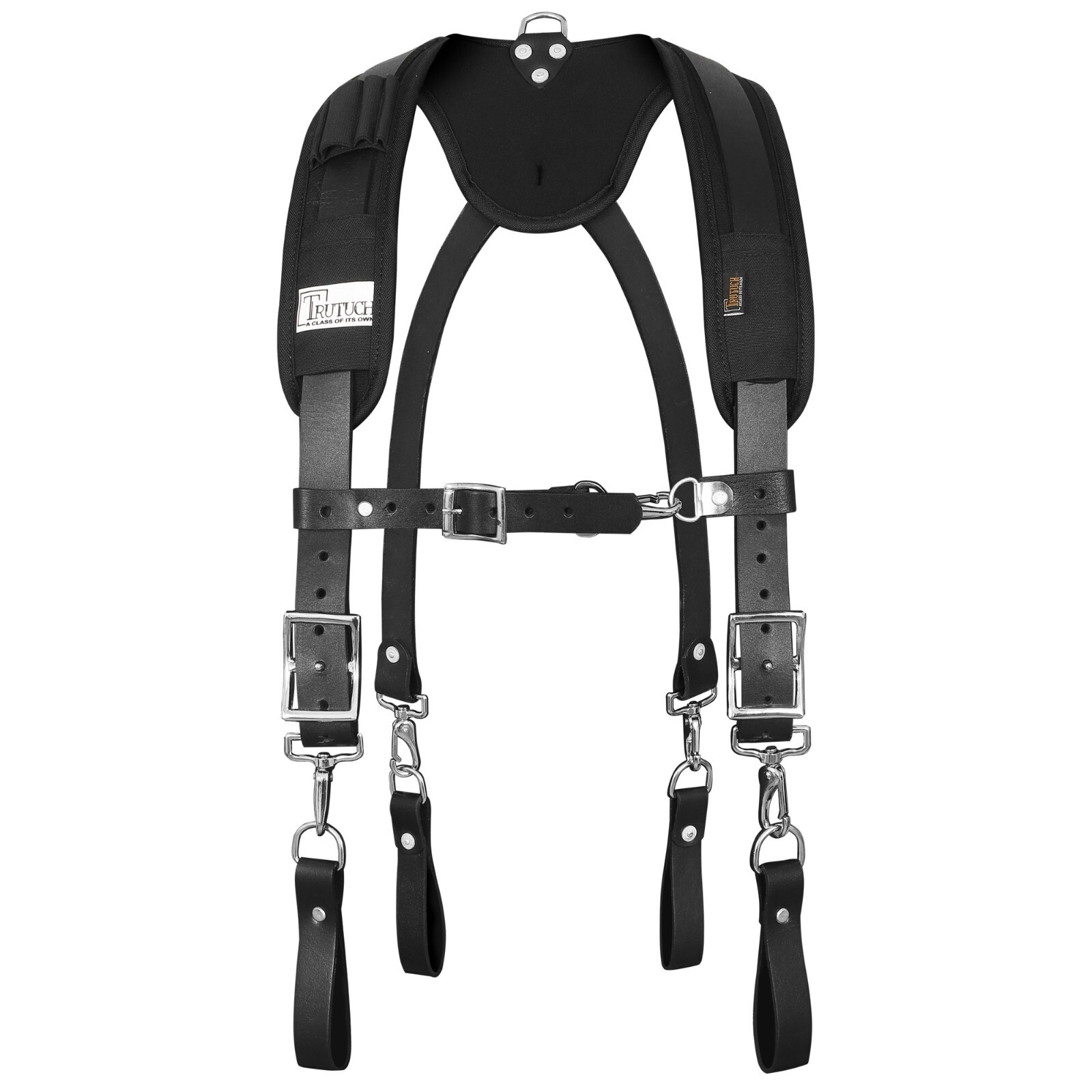 TRUTUCH Nylon and Leather Tool Belt with Leather Work Suspender | Framers
