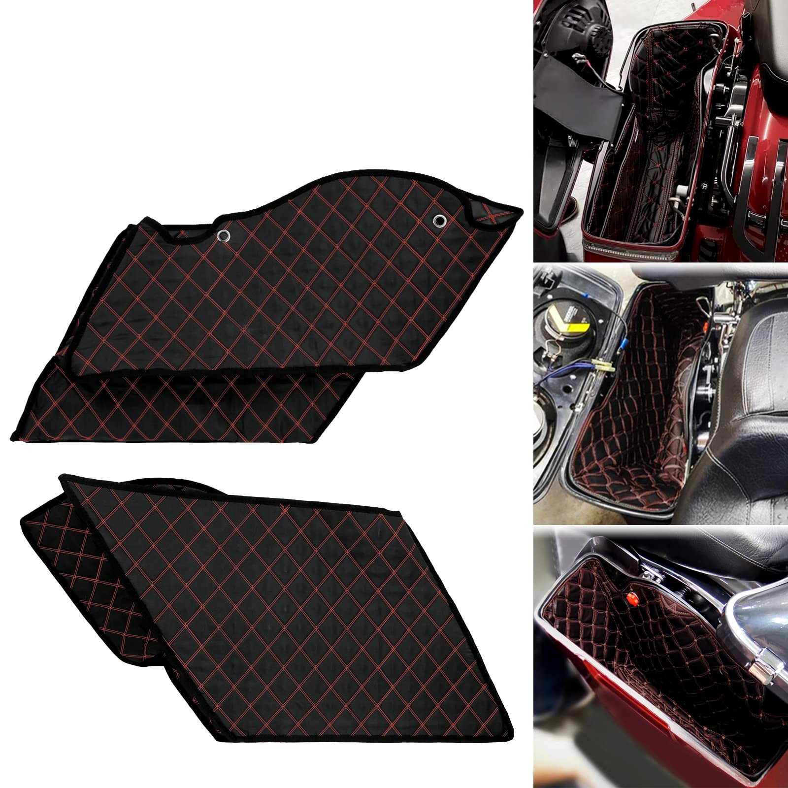 HCmotorku Motorcycle Saddlebag Liners 5 inch Stretched Bag Inserts Fits for H…