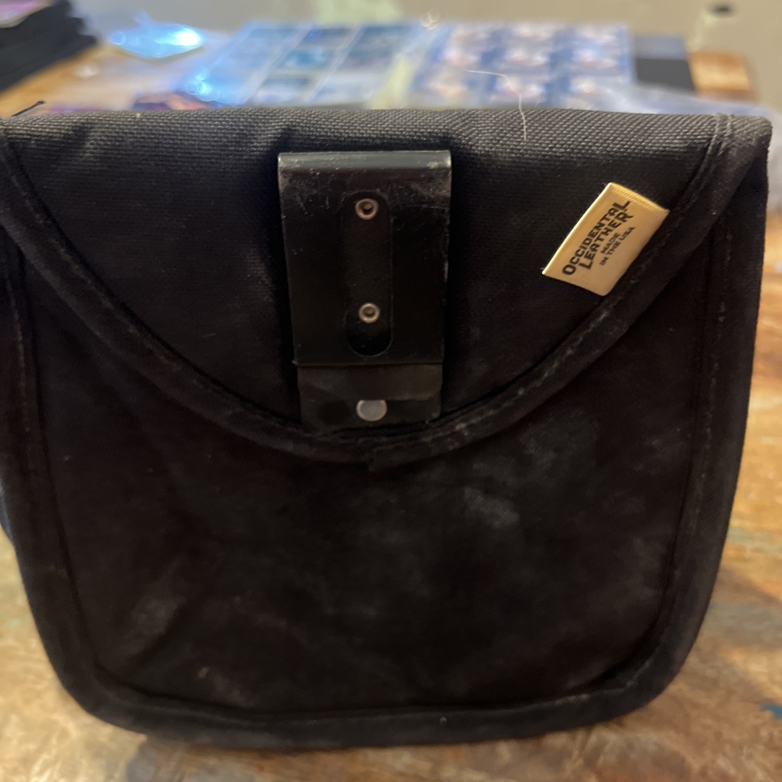 Occidental Leather Black Clip On 7 Pouch