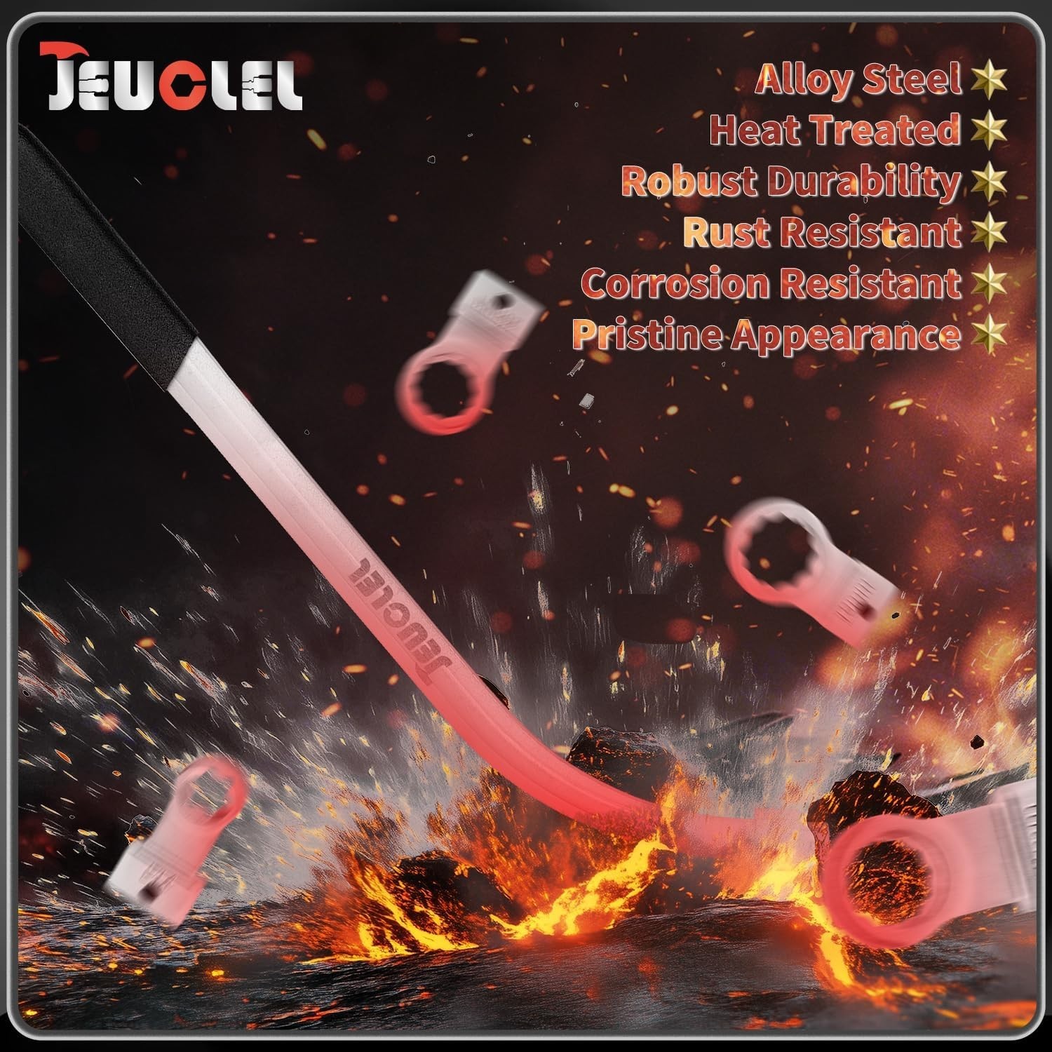 15PCS Alloy Steel Auto Belt Tensioner Tool Set for Pulleys and Timing