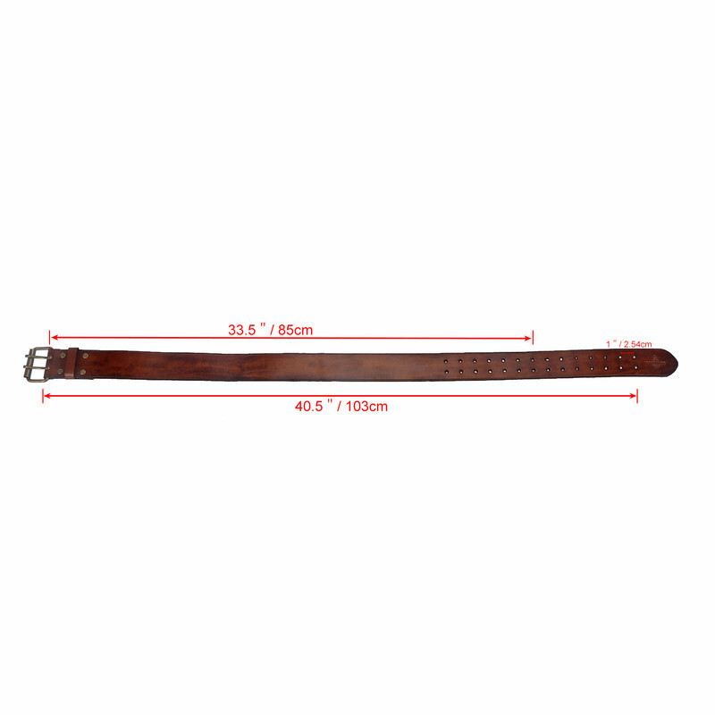 Full Leather Tool Carrying Workshop Belt 2in Wide Holster Hold Rig Belt
