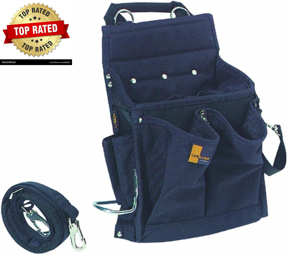 CLC 5508 Professional Electricians Tool Pouch, 20 Pocket,Black
