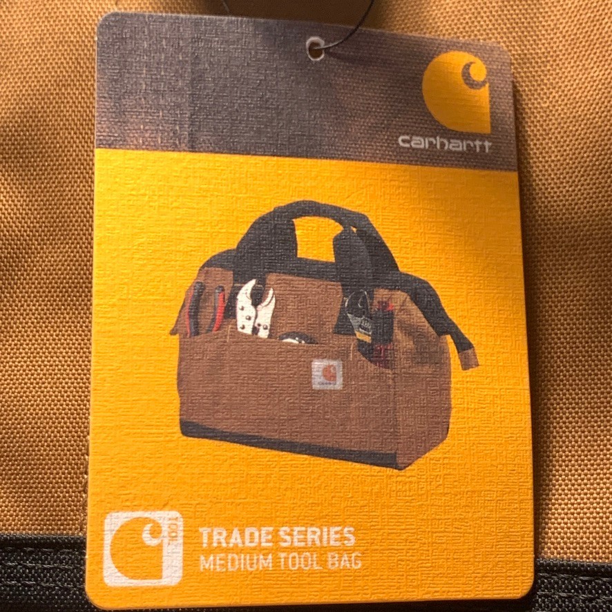 Carhartt Trade Series Tool Bag, Medium, Carhartt Brown Personalized For Pop 13″