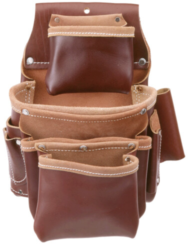 Occidental Leather 5062 4-Pouch High Quality Leather Pro Fasteners Tool Bag