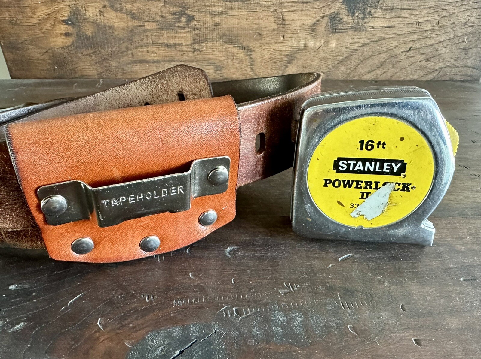 Leather Tape Measure Holder Low Profile