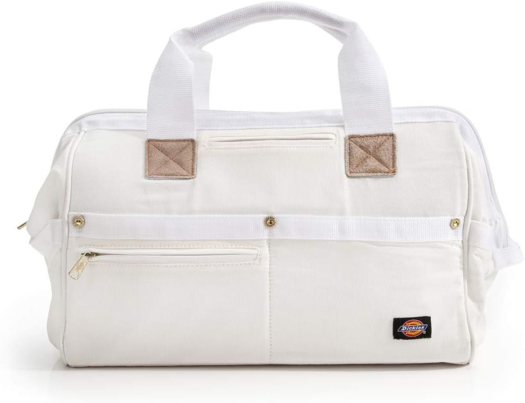 Dickies 16-Inch Durable Canvas Work Bag for Painters, Carpenters, and White