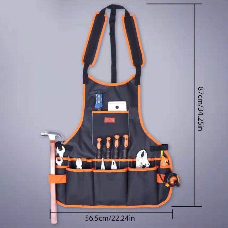 Tools Bag Tool Storage Apron Sturdy and Waterproof 600D Oxford Cloth Tool Holder