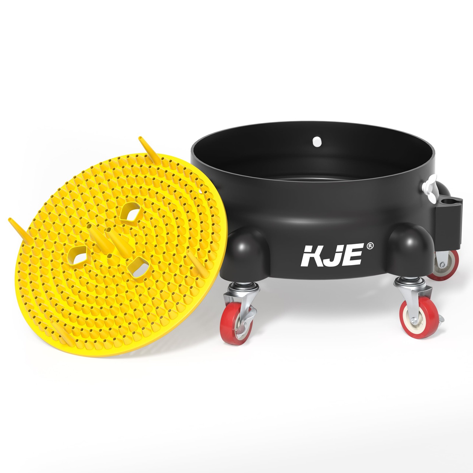 Bucket Dolly with Wheels, 360° Rolling Car Wash Buckets Dolly for Detailing, …