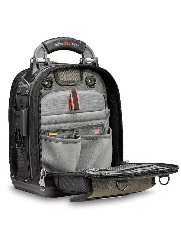 TECH-MCT EVO Customizable Medium Sized Compact Service Tech Tool Bag VETO PRO PA