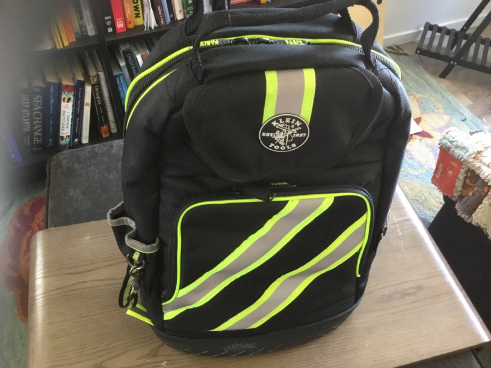 KLEIN Tools Tradesman Pro Tool Bag Backpack Multi-Pocket Hi-Viz 55647