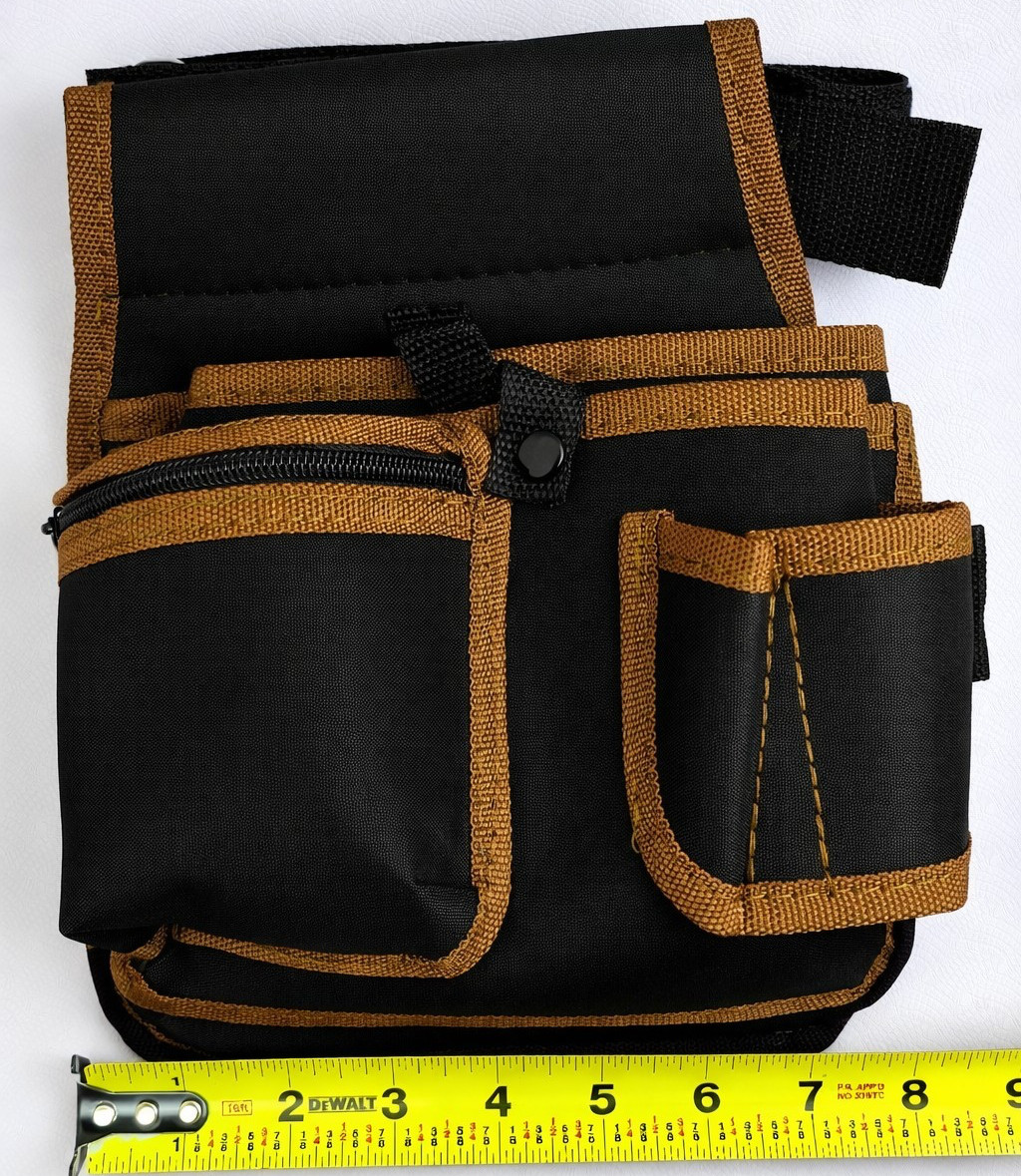 Tool Bag Pocket Organizer Black Brown
