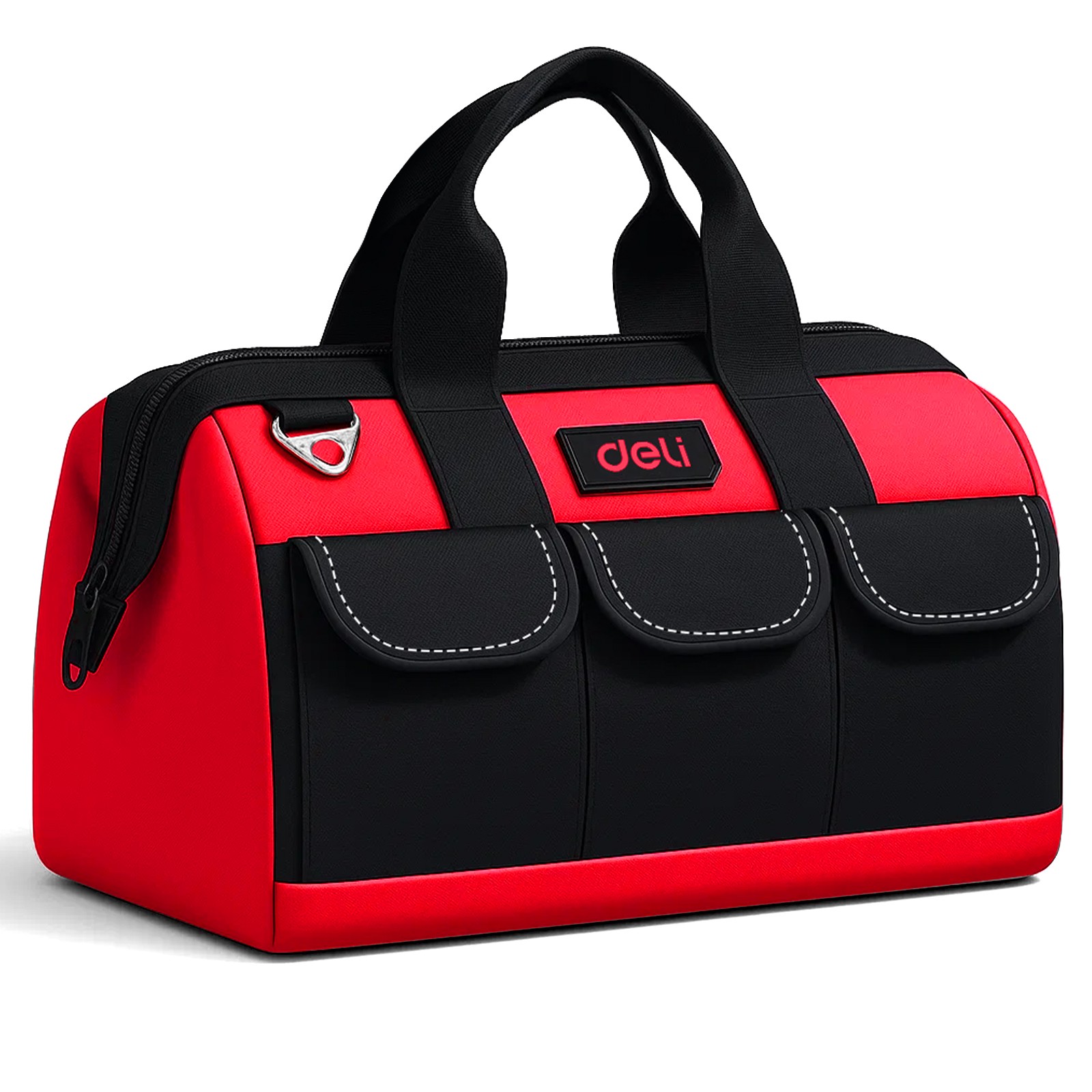 Steelite 13in Heavy Duty Contractor Tool Bag with Double-Sided Pockets & Strap