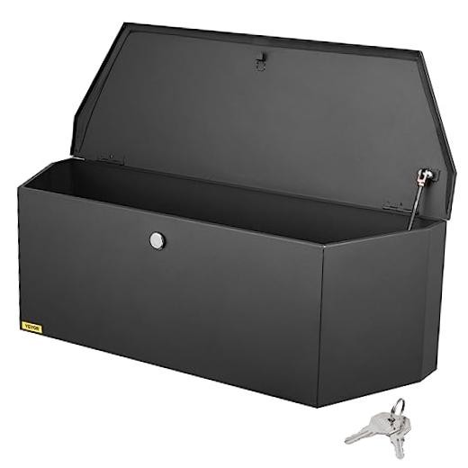Trailer Tongue Box, Heavy Duty Trailer Tongue Tool Box Storage Organizer with