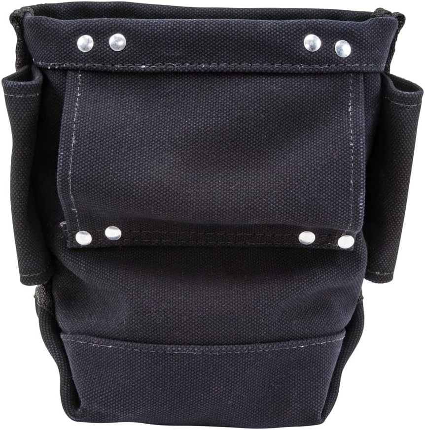 Klein Flame-Resistant Canvas Bolt Bag, Black, 11×9.6×2.1 Inches