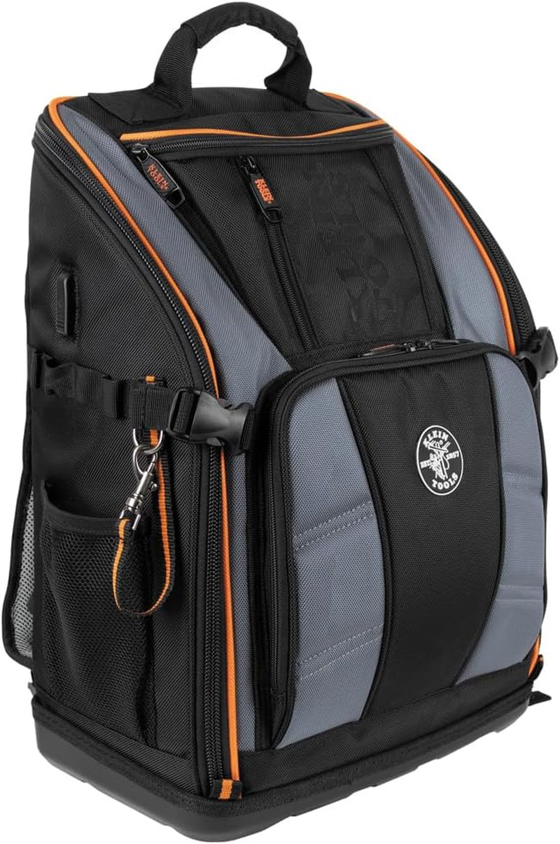Klein Tools 62482 Tool Backpack, Tool-Station Pro Heavy-Duty Organizer with 27 P