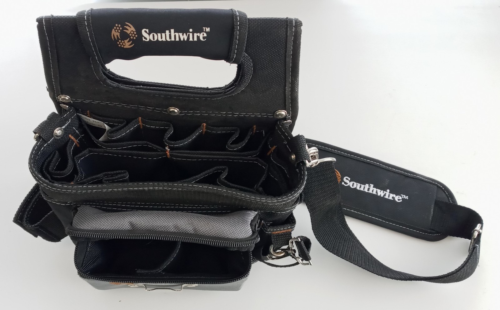 Southwire Tools & Equipment BAGESP Electrician’s Shoulder Pouch Tool Carrier