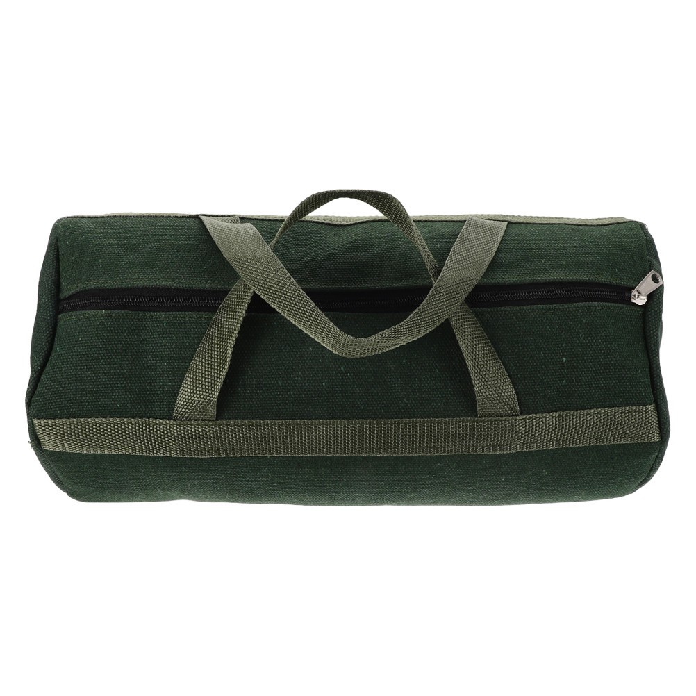 Durable Olive Green Canvas Tools Bag Portable Hand Tool Storage Organizer