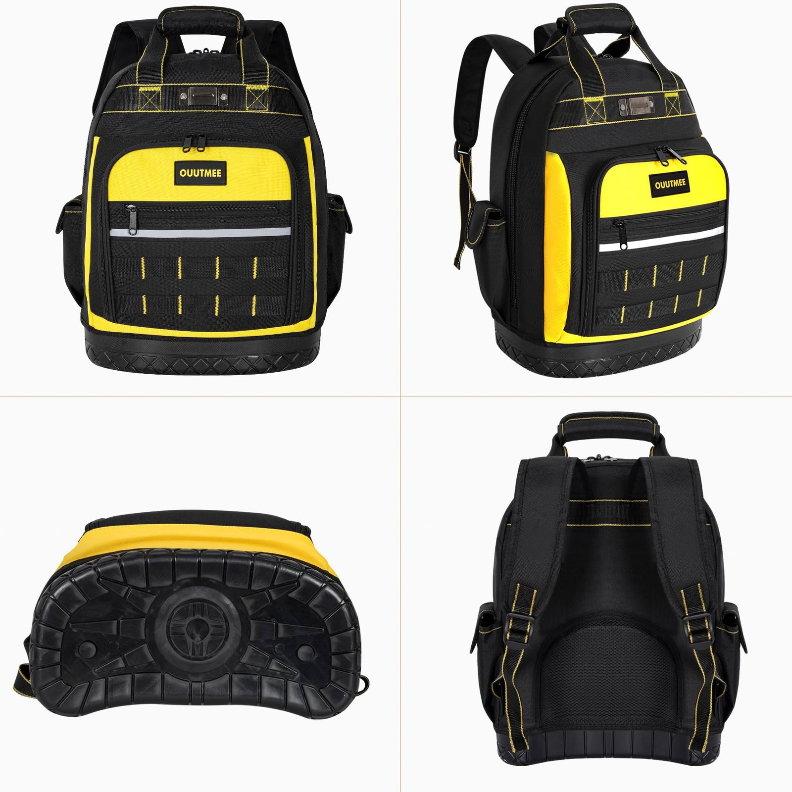 17″ Mochila Para Herramientas De Trabajo Electricista Con Bolsillos Heavy Duty