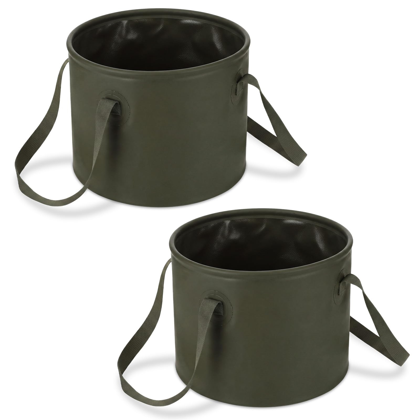 2 PCS 20L Collapsible Bucket 5 Gallon Foldable Car Wash Fishing Container