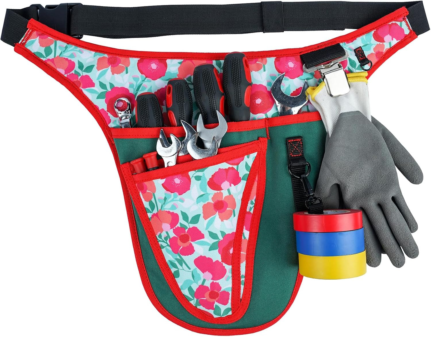 Garden Tool Belt – Adjustable Tool Organizer Belt Pouch Multi-Purpose Pocket for